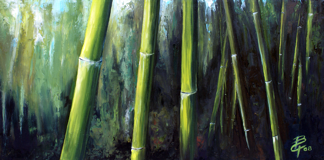 bamboo oil painting canvas - webwork360.com.